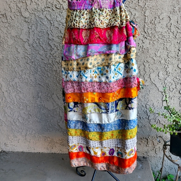 Silly Yeti Silk Ruffle Skirt - Picture 3 of 5